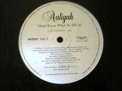 Aaliyah – Don't Know What To Tell Ya / Got To Give It Up - 12Inch Single LP New - Image 1 of 2