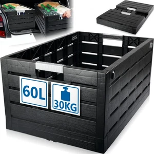 Klappbox 60L faltbar bis 30kg Faltbox Klappkiste Einkaufs Klapp Korb Kiste - Bild 1 von 9