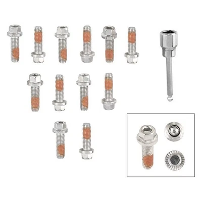 For GMC Savana 4500 09-12 Mr. Gasket Stainless Steel Polished Header Bolt Set Foto 1 de 2