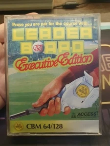 LEADER BOARD EXECUTIVE ED. X COMMODORE 64 GIOCO ORIGINALE CASSETTA C64 GAME GOLF - Afbeelding 1 van 7
