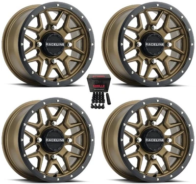 Raceline Krank UTV Wheels +38mm Bronze 14" Can-Am Commander Maverick (4) Foto 1 de 3