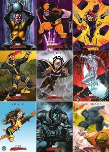 MARVEL MASTERPIECES 2007 SERIES 1 X-MEN SUBSET (9)