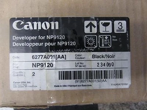 GENUINE NEW CANON 6277A001AA BLACK DEVELOPER FOR NP9120 PACK OF 2 SEALED NP 9120 - Picture 1 of 3