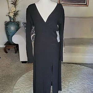 NSR Women's Long Sleeves Midi Dress Size M - Picture 1 of 12