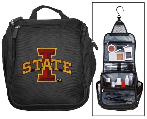 ISU Cyclones TOILETRY Bag Cosmetic Bag- IOWA STATE Shaving Kit Travel Dopp Kit Cover