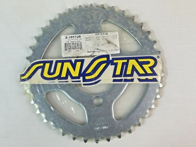 SUNSTAR 2-103738 38T Steel Rear Sprocket Kawasaki KLX110 Z125 Pro -Made In Japan - Изображение 1 из 3