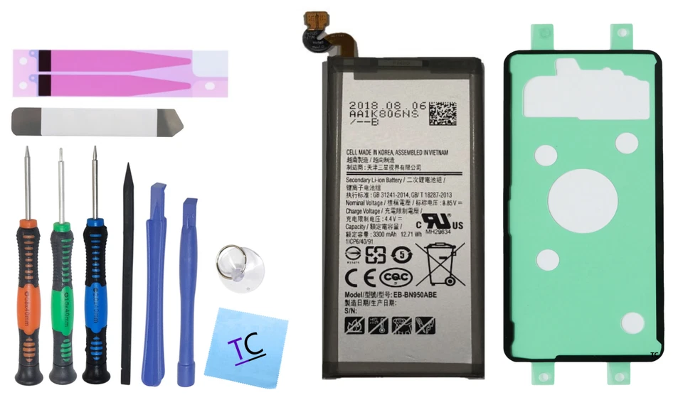 Nueva Batería de Repuesto para Samsung Galaxy Note 8 N950U N950F 3300mAh Pro Kit Foto 1 de 1