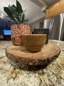 Vintage Monmouth Western Stoneware Brown Coffee Mug W/Maple Leaf USA - Picture 1 of 7