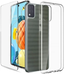 For LG K42 CASE TPU GEL + TEMPERED GLASS SCREEN PROTECTOR CLEAR SHOCKPROOF COVER - Picture 1 of 12