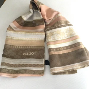 KENZO SCARF LADIES 22% SILK 20% ACETATE 45% COTTON13 % VISCOSE MADE IN ITALY 328 - Picture 1 of 3