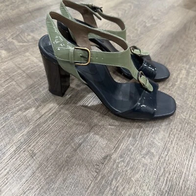 Сандалии-лодочки Anyi Lu лакированная кожа с пряжкой и открытым носком размер ЕС 38 - Изображение 1 из 4
