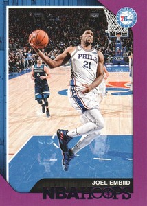 2018-19 Hoops Basketball Purple #166 Joel Embiid
