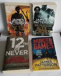 James Patterson 4 Books Bundle: 12th of Never/The People Vs. Alex Cross/Murder G - Picture 1 of 3