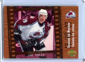 2007-08 McDonald's Upper Deck Season in Review #SR6 Joe Sakic