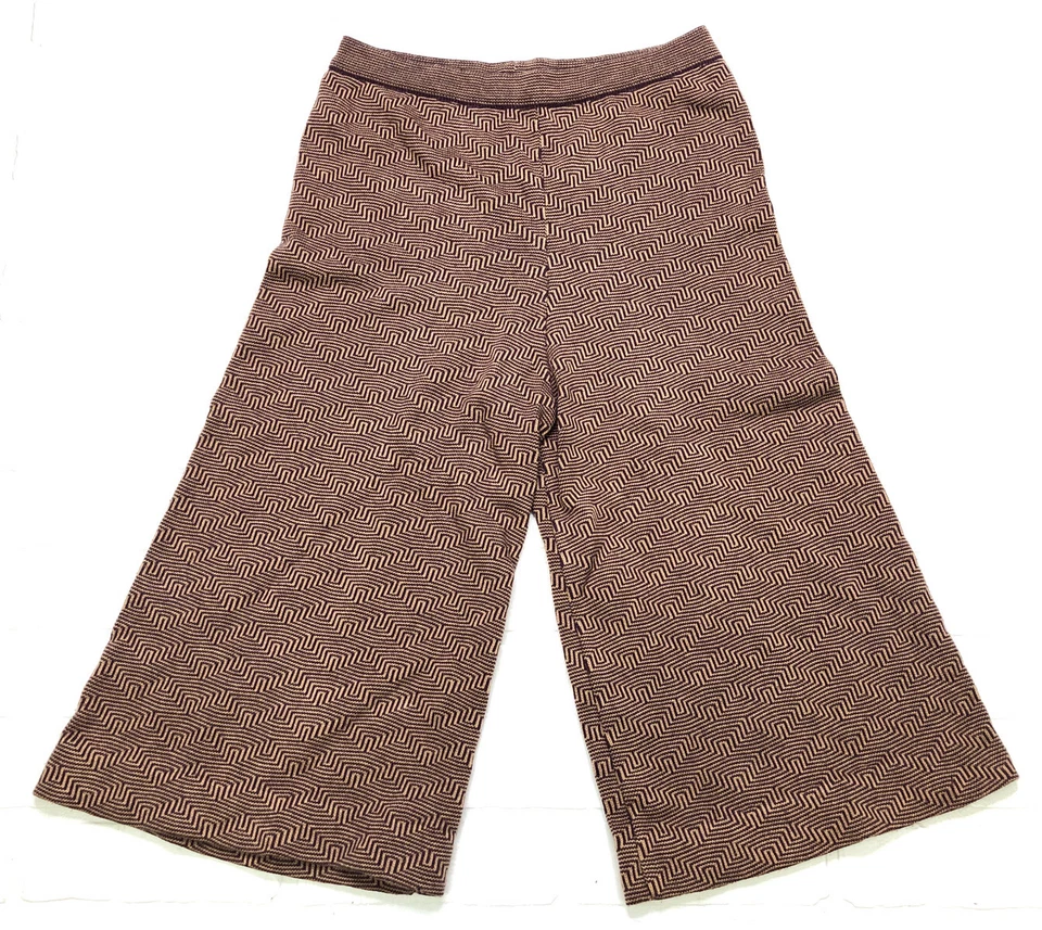 Vintage Sufer Style Womens Pants Brown Sz 18/50 Boho Flare Gaucho Pants 1970s - Image 1 of 4