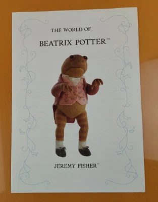 Original Alan Dart The World of Beatrix Potter Jeremy Fisher Knitting Pattern - Image 1 of 3