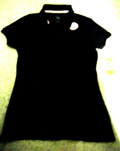 WONDER NATION GIRLS' BLACK SCHOOL UNIFORM SHORT SLEEVE POLO SHIRT SZ GIRLS 3-5 - Picture 1 of 5