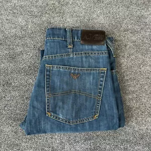Armani Jeans Classic Classic Wash Denim Jeans Blue 34( 36x29 ) Straight Leg - Picture 1 of 13