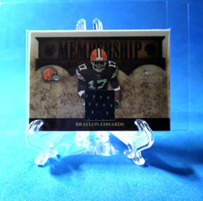 Braylon Edwards 2008 Donruss Classics VIP Membership NFL Game-Worn Material Card