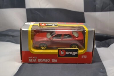 MODELOS BURAGO - ALFA ROMEO 156 R 1996 - COCHE DE JUGUETE DE LA VIEJA ESCUELA ESCALA 1/43 - COD4121 Foto 1 de 4
