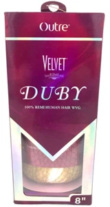 Outre Velvet Remi Duby Strawberry Blonde #27 8" Weave - 100% Human Hair WVG - Picture 1 of 3