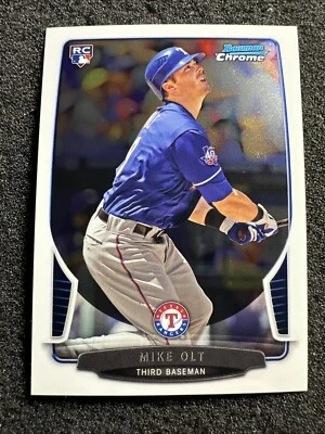 MIKE OLT #83 2013 Bowman Chrome RC Rookie Card QTY Texas Rangers - Image 1 of 3