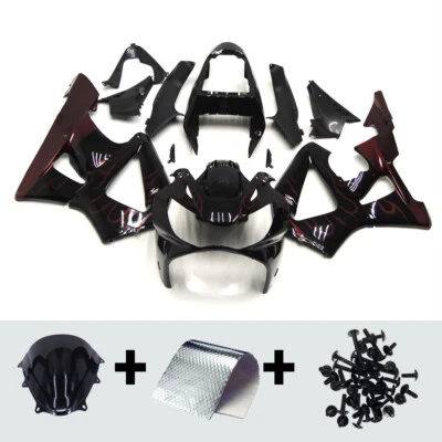 Kit de carenado de inyección para Honda CBR900RR 2000 2001 929 00 01 kit de carrocería rojo negro Foto 1 de 4