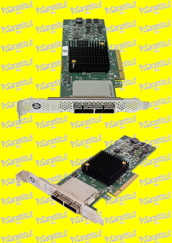 HP LSI SAS9207-8e-HP 6 Gb/s PCIe x8 SAS Controller H3-25280-02B 738191-001 FP - Immagine 1 di 1