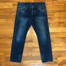 & Denim Distressed Dark Wash Jeans Men’s 32x32 Pre Owned