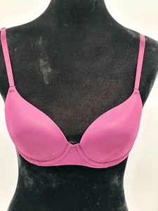 Pink Victoria's Secret Wear Everywhere leicht gefütterter BH Gr. 32C weinrot - Bild 1 von 10