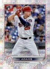 2022 Topps Factory Set Walmart Foilboard #158 Riley Adams RC  LOGO SN 701/875