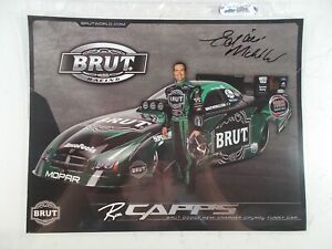 SIGNED Ron Capps Brut Racing NHRA Funny Car Hero Card