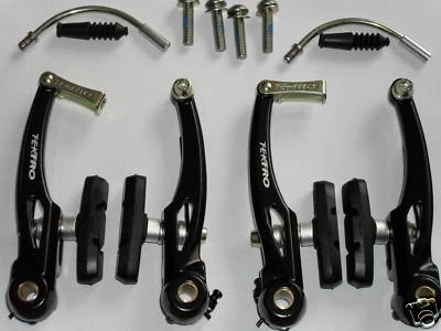 TEKTRO RM4 (Alloy) V BRAKES (Front + Rear) Cycle Mountain Bike BMX Hybrid  BLACK - Image 1 of 4