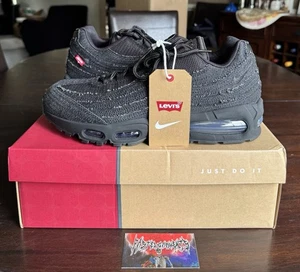 Nike Air Max 95 OG x Levi’s schwarz anthrazit HM4743-001 Herren Größe 10,5 IN HAND - Bild 1 von 8