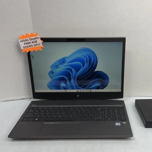 HP ZBook 15v G5 i7-8750H 15.6" Touchscreen Windows 11 Pro Laptop 512GB SSD 16GB - Picture 1 of 11