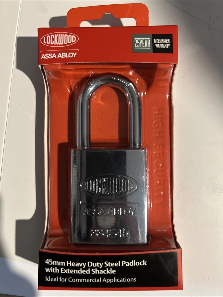 Lockwood 334BP1/2119MT5 Padlock - Keyed to Victoria Power Industry MT5 Security - image 1 of 1