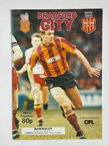 1989/90 Bradford City V Barnsley 03.02.1990 Division 2 - Bild 1 von 1