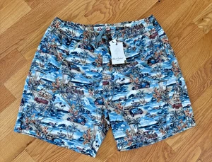 Robert Graham Men's XL Retro Beach Print 7" Inseam Swim Trunks - XL NWT $79.50 - Picture 1 of 10
