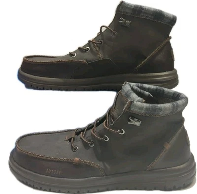 Botas Hey Dude Para Hombre 11 Bradley Clásicas Marrón con Cordones al Tobillo Nuevas en Caja Foto 1 de 4