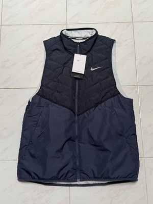 Men M Nike Therma-Fit Repel Synthetic Running Full Zip  Vest Blue DD5647-475 New - Image 1 of 2