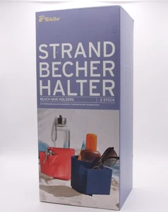 Tchibo Strandbecherhalter – 2 Stück – Ideal für Strand & Picknick – Neu OVP - Bild 1 von 2
