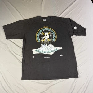 1993 Starter Anaheim Mighty Ducks NHL Tee T Shirt Large USA Faded Vintage - Picture 1 of 13