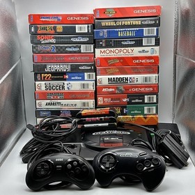 Sega Genesis Model 1 Console Bundle 31 Games 2 Controller Extension Cords Sonic