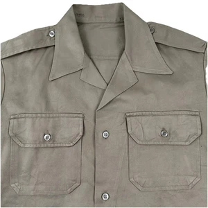 Camisa Caqui Del Ejército de los Estados Unidos Original De Colección Hombres Mediana Oficiales de la Guerra de Vietnam Manga Corta - Imagen 1 de 11