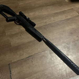 Gamo #611006785554 Wildcat Whisper Air Rifle/Scope .22 Caliber 1000 FPS, Black - Picture 1 of 2