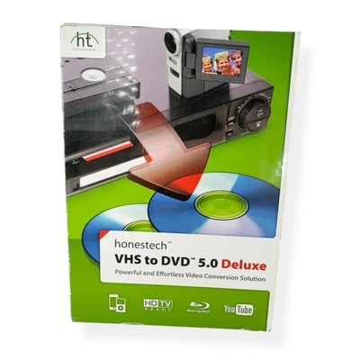 Honestech VHS to DVD 5.0 Deluxe Powerful & Effortless Video Conversion Solution - Image 1 of 4