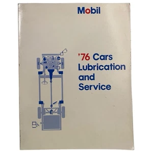 MOBIL OIL '76 1976 Cars Lubrication and Service Manual Paperback Book - Picture 1 of 6