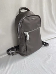NEW Tumi Voyageur NANCY Convertible Sling Crossbody Backpack SILVER Hardware - Picture 1 of 10