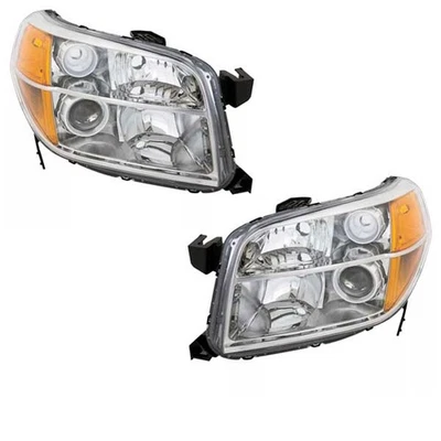 For 06 07 08 Pilot Halogen Headlight Headlamp Head Light Lamp w/o Bulb PAIR SET - Image 1 of 4