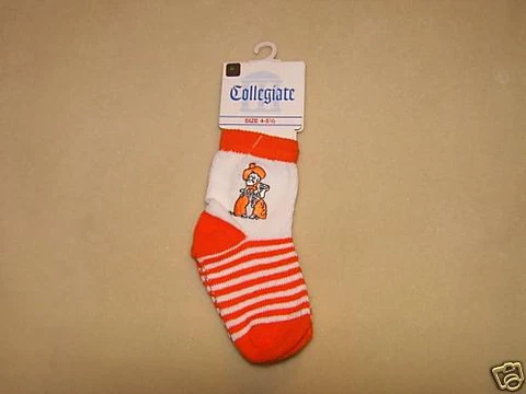 NCAA Oklahoma State Cowboys Baby Socks 4-5 1/2 Mos NIP Cover